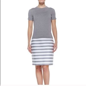 Kate Spade Grey Striped Pencil Skirt